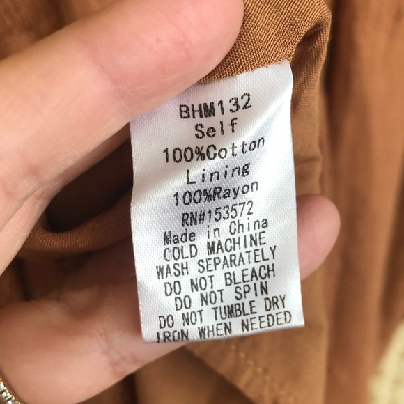 Bohme Campbell Cotton Boho Romper in Russet Brown | Large - Picture 8 of 8